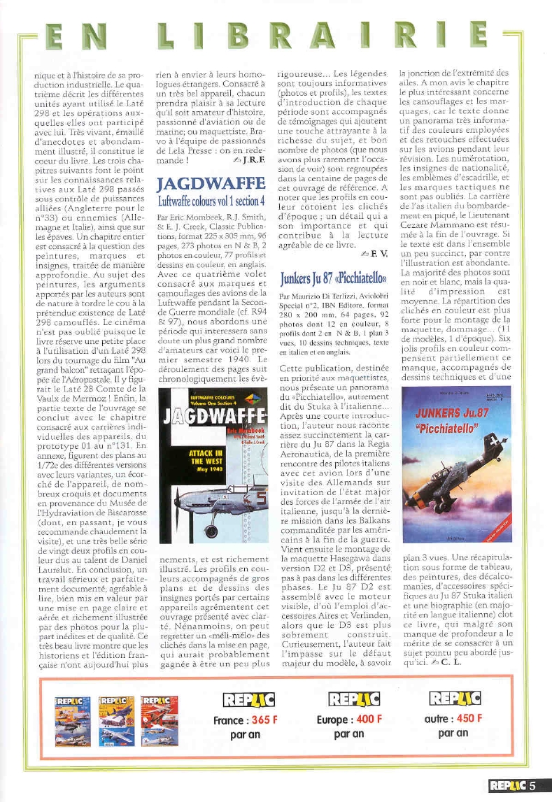 Replic 107 - Gladiator Mk II, Me 262 A-1a, Albatros 